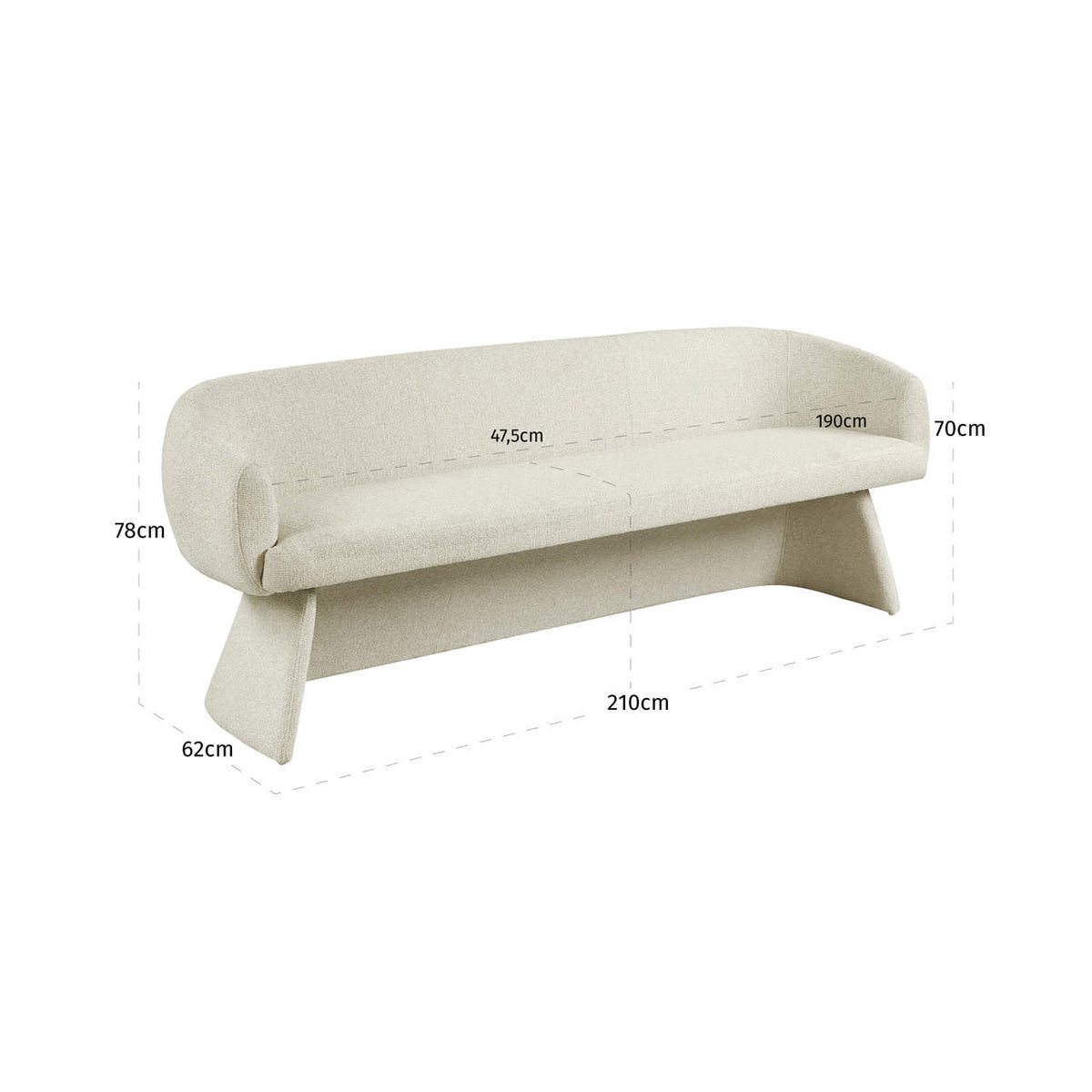 
Panca di design «Quiriro» - Biscotti
