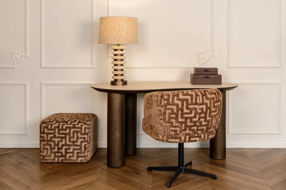 
Sgabello di design «Ciela» - Labirinto marrone