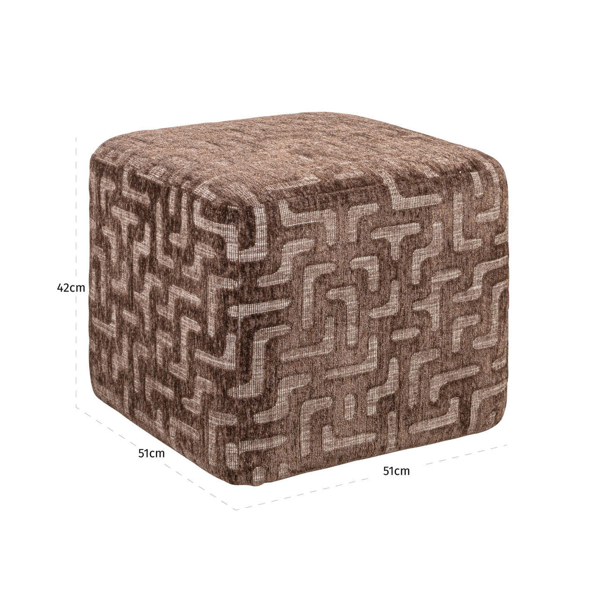 
Sgabello di design «Ciela» - Labirinto marrone