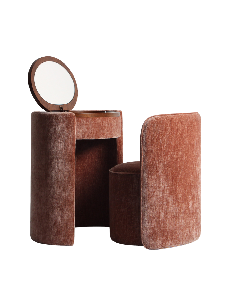 
Scrivania di design «Roxenne», varie dimensioni - 53 × 73.5 × 77 cm / Blossom Chenille