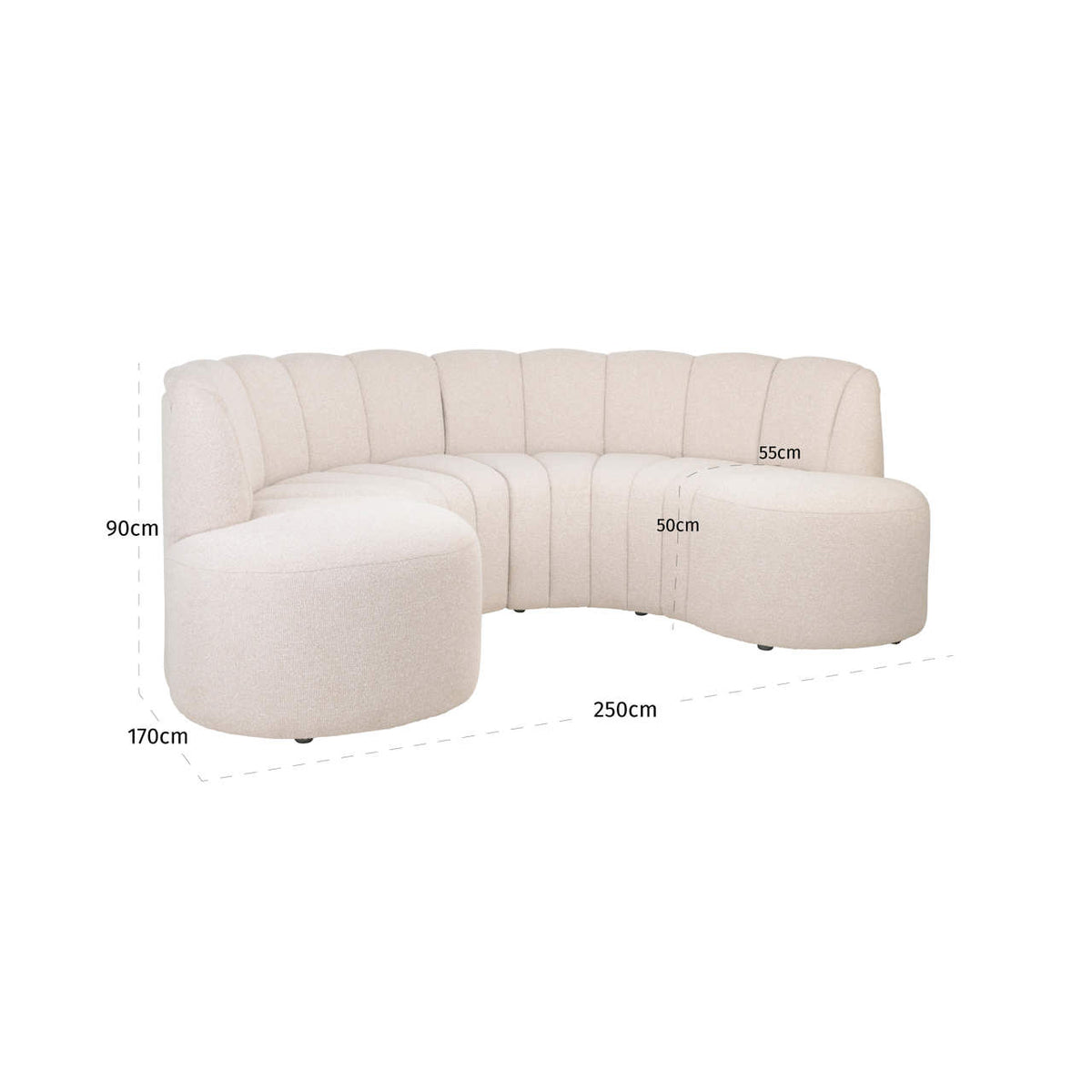 
Panca di design «Landmark», varie dimensioni - 170 × 250 × 90 cm