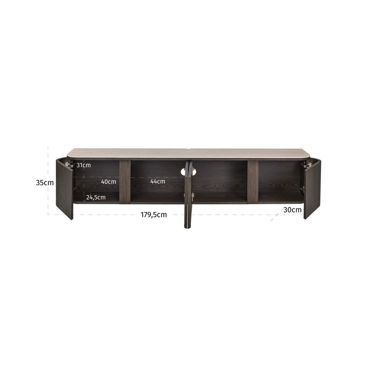 
Madia bassa di design «Nando»