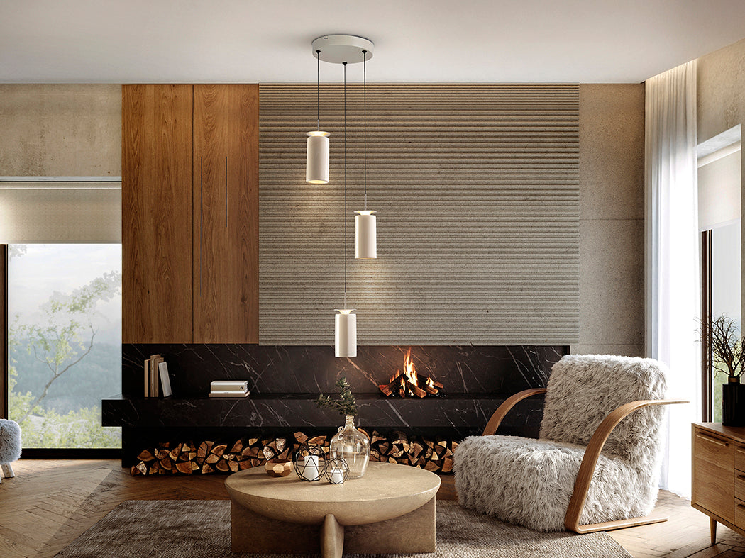 
LED designer pendant light “Alfaro”, 3-light