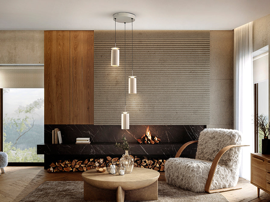 
LED designer pendant light “Alfaro”, 3-light
