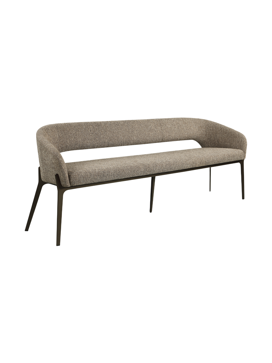 
Panca di design «Kenzi» - Tweed marrone