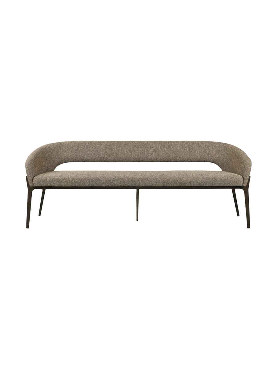 
Panca di design «Kenzi» - Tweed marrone