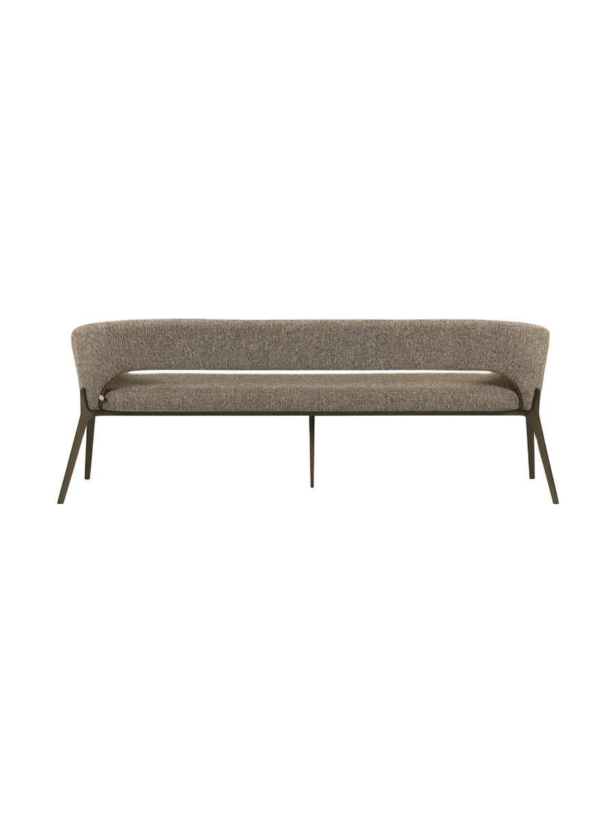 
Panca di design «Kenzi» - Tweed marrone