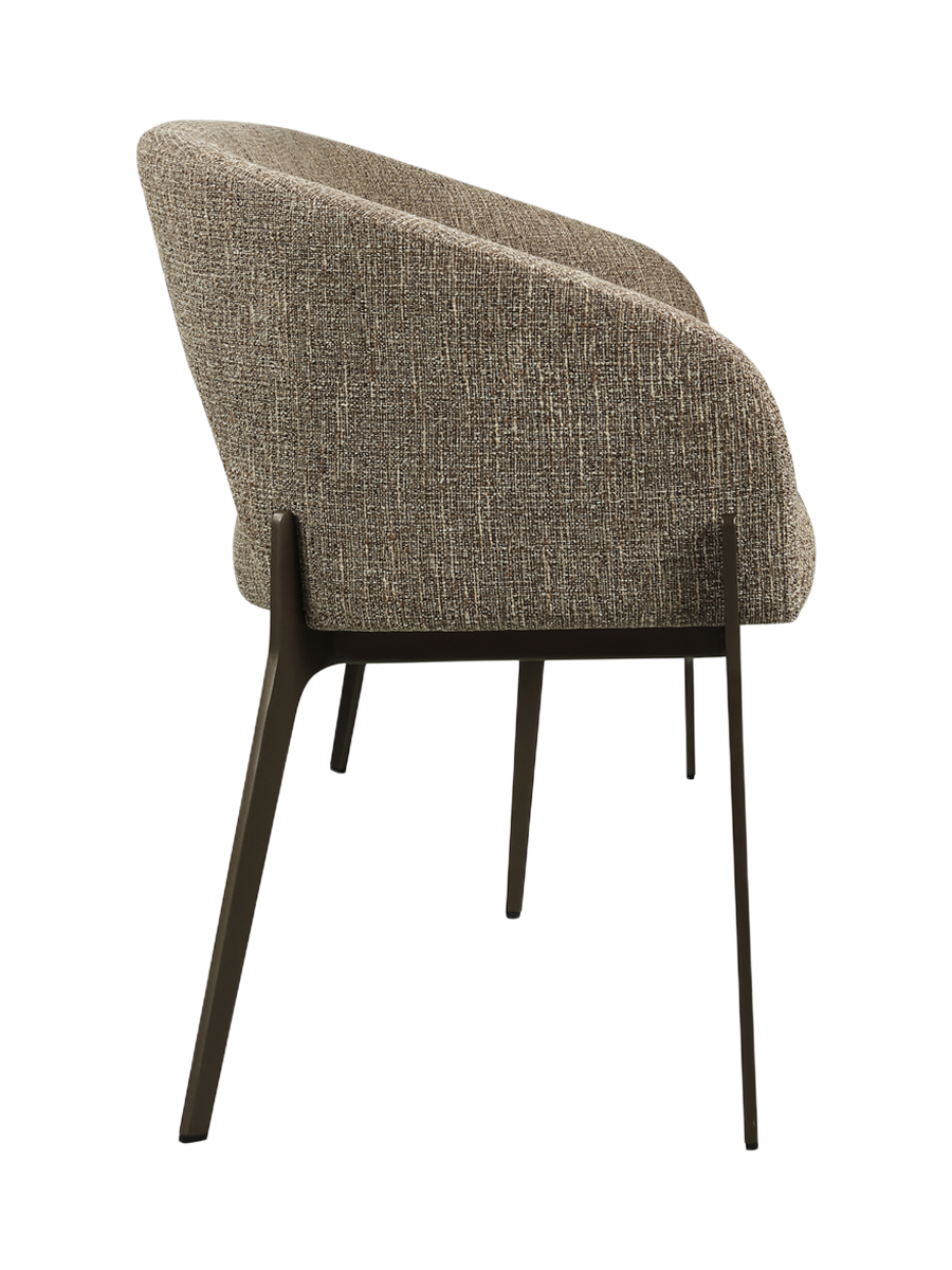 
Panca di design «Kenzi» - Tweed marrone