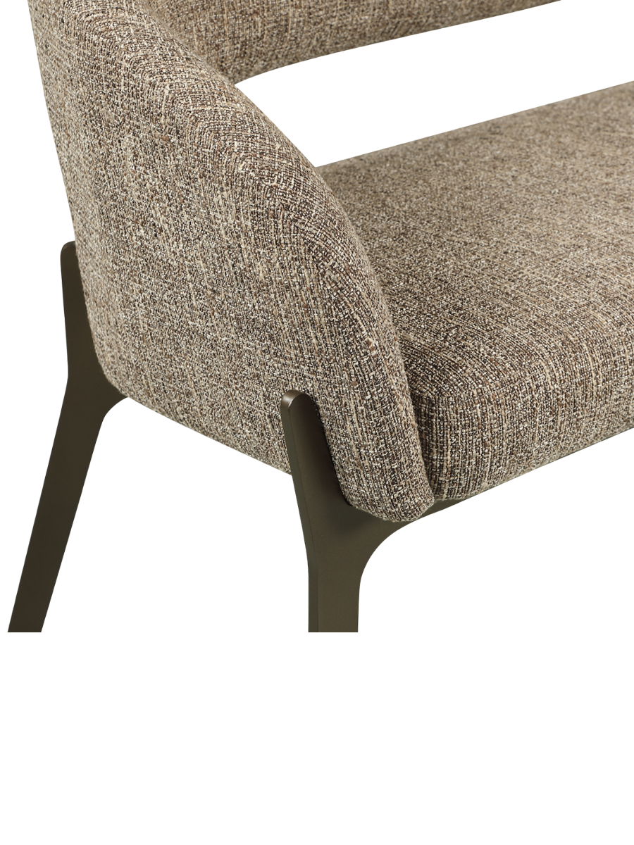 
Panca di design «Kenzi» - Tweed marrone