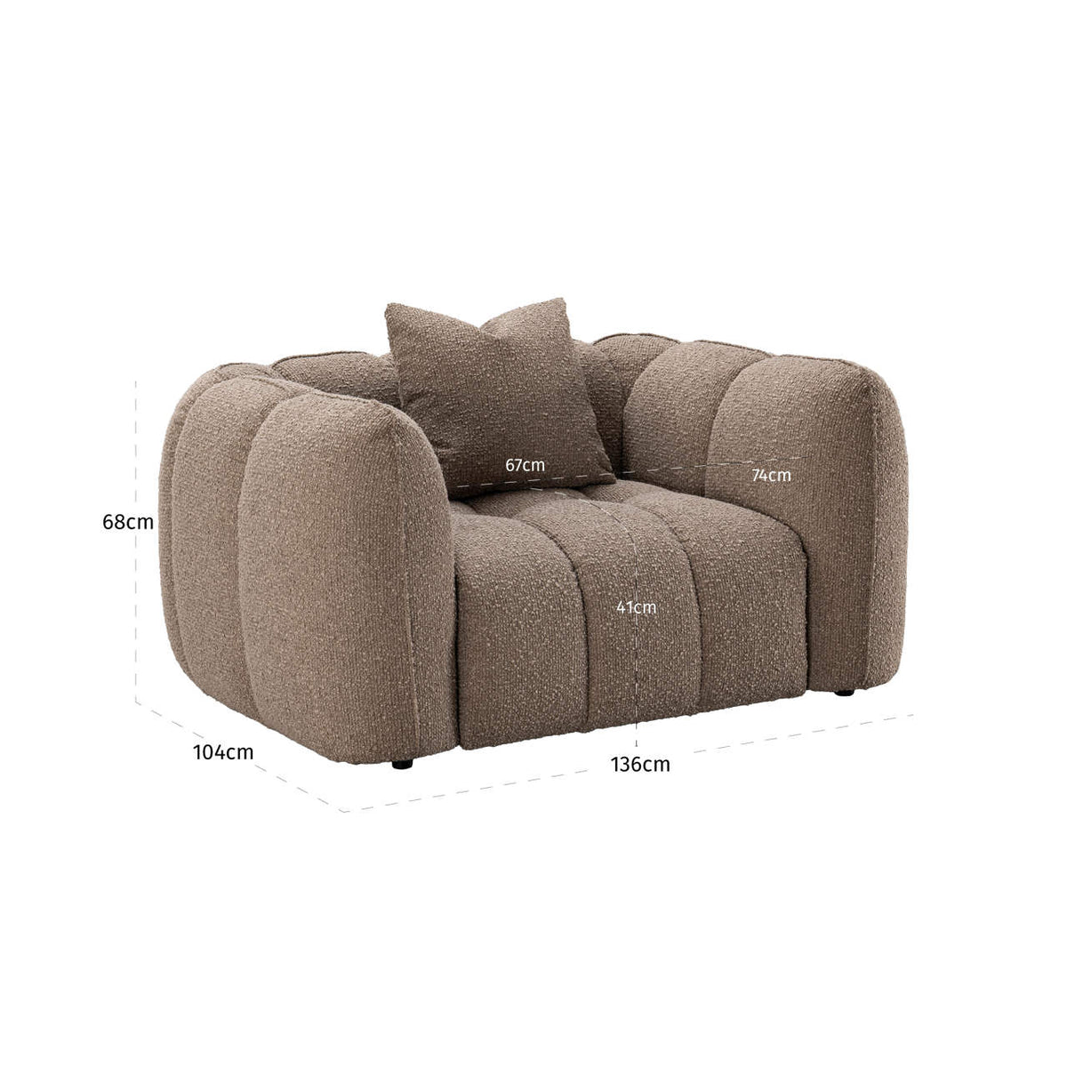 
Poltrona di design «Hogan»
