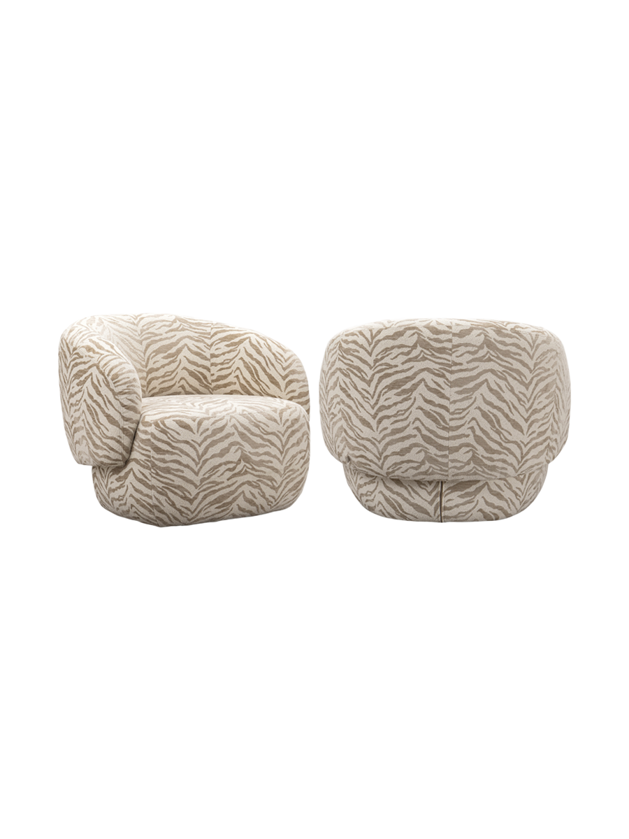 
Poltrona di design «Milano» - Tigre beige