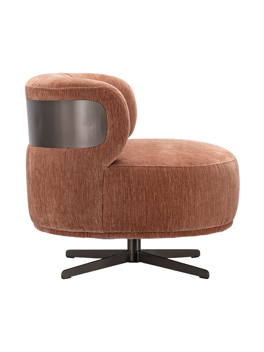 
Poltrona di design «Lauren» - Sii Straight Mocha Mousse