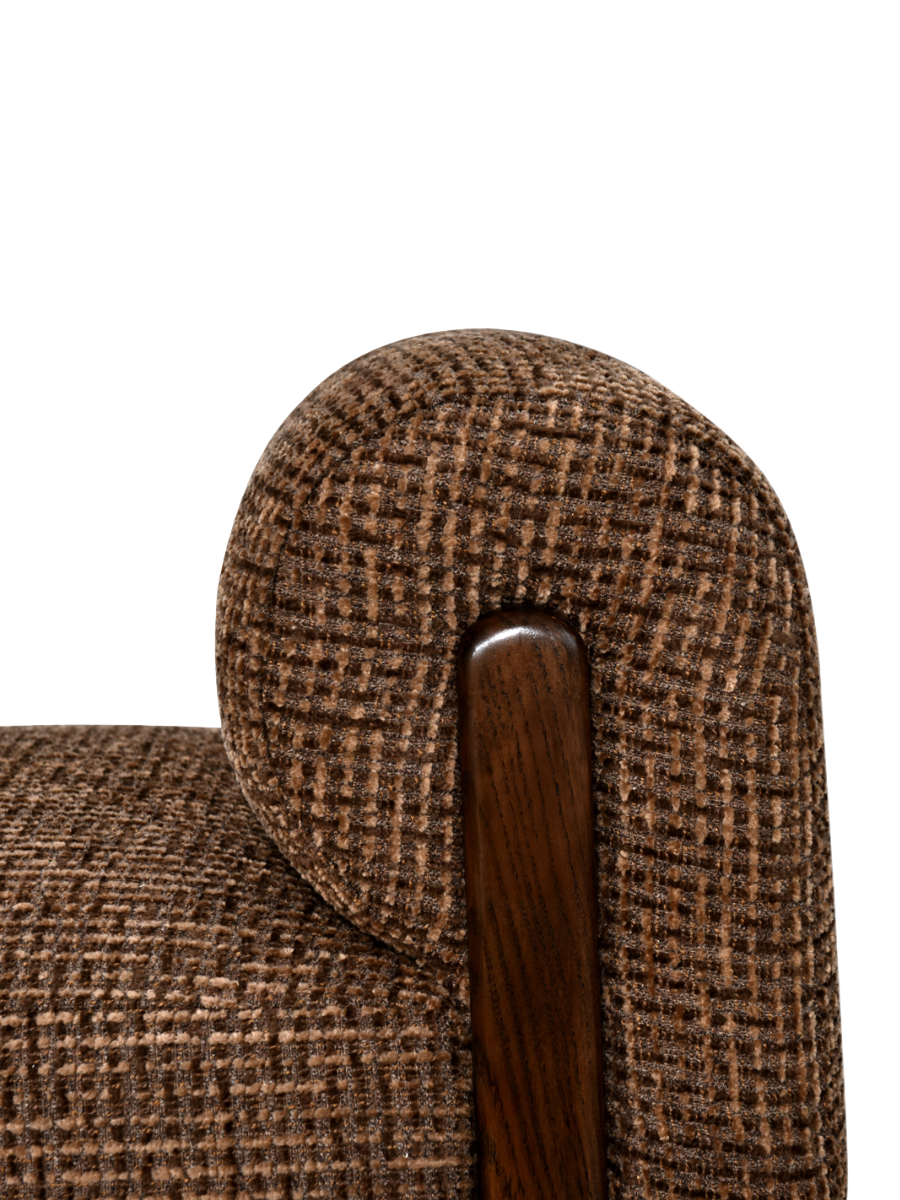 
Panca di design «Winslov» - Marrone Blockweave
