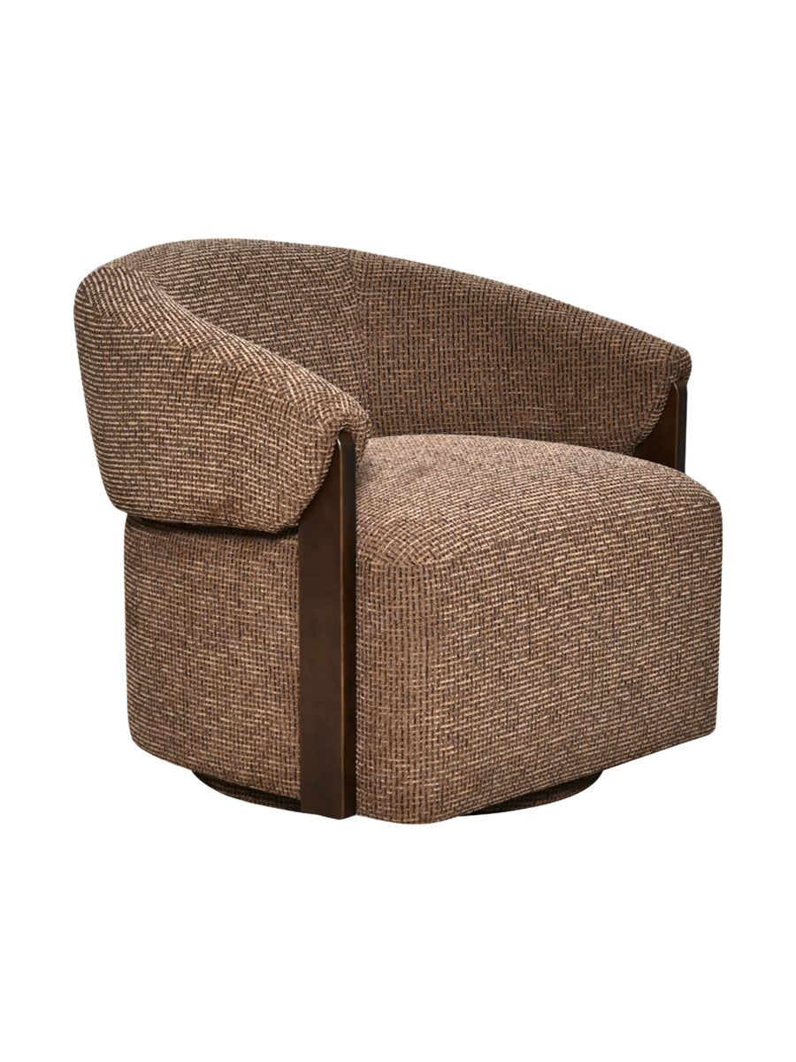 
Poltrona di design «Marina» - Marrone Blockweave