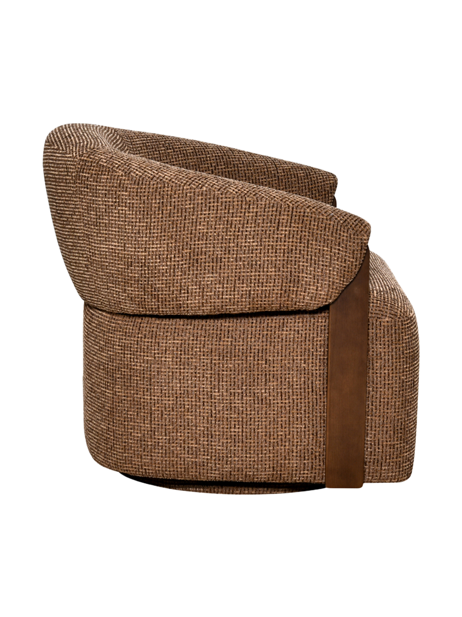 
Poltrona di design «Marina» - Marrone Blockweave