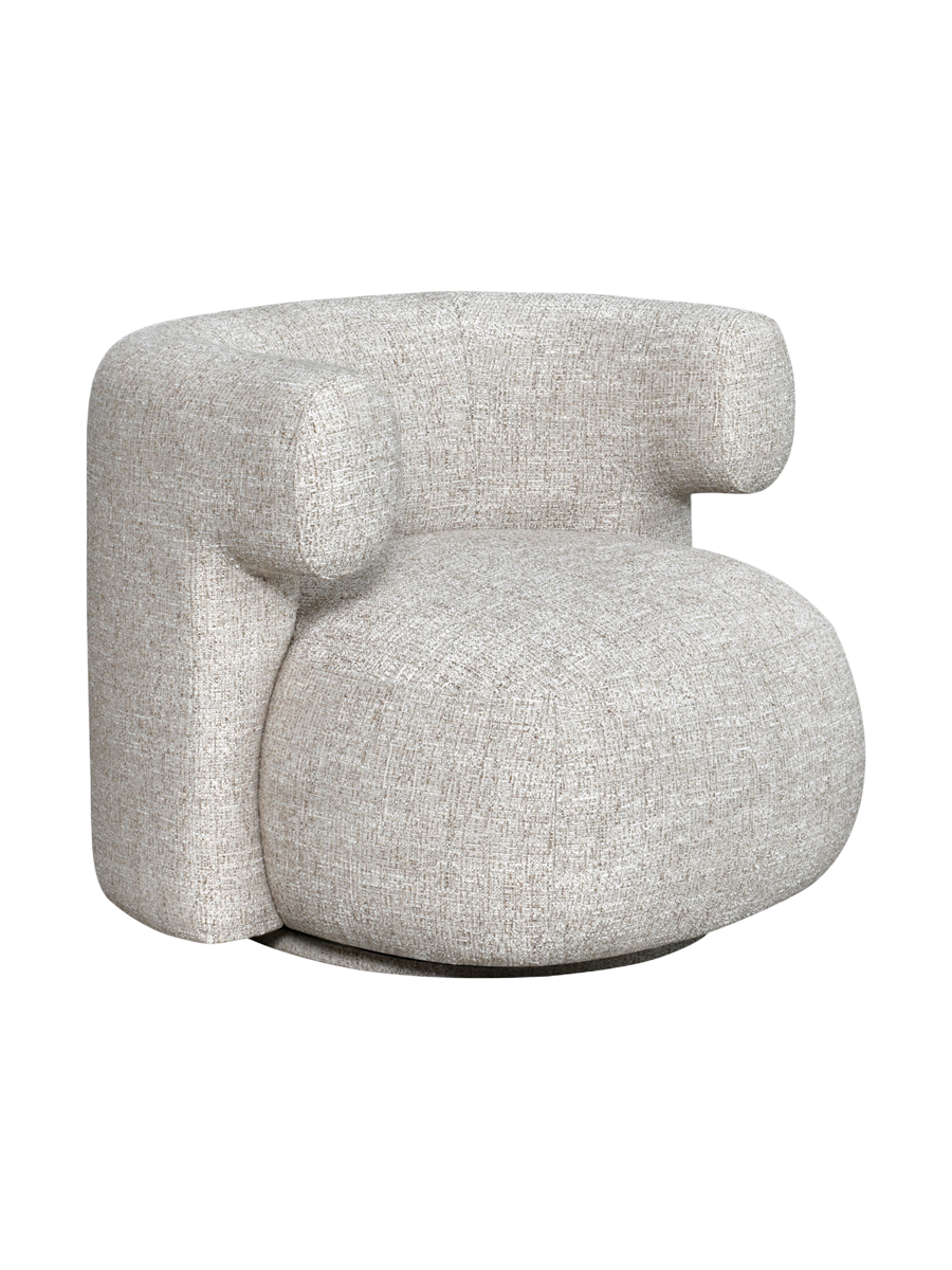 
Poltrona di design «Talley» - Ciottolato