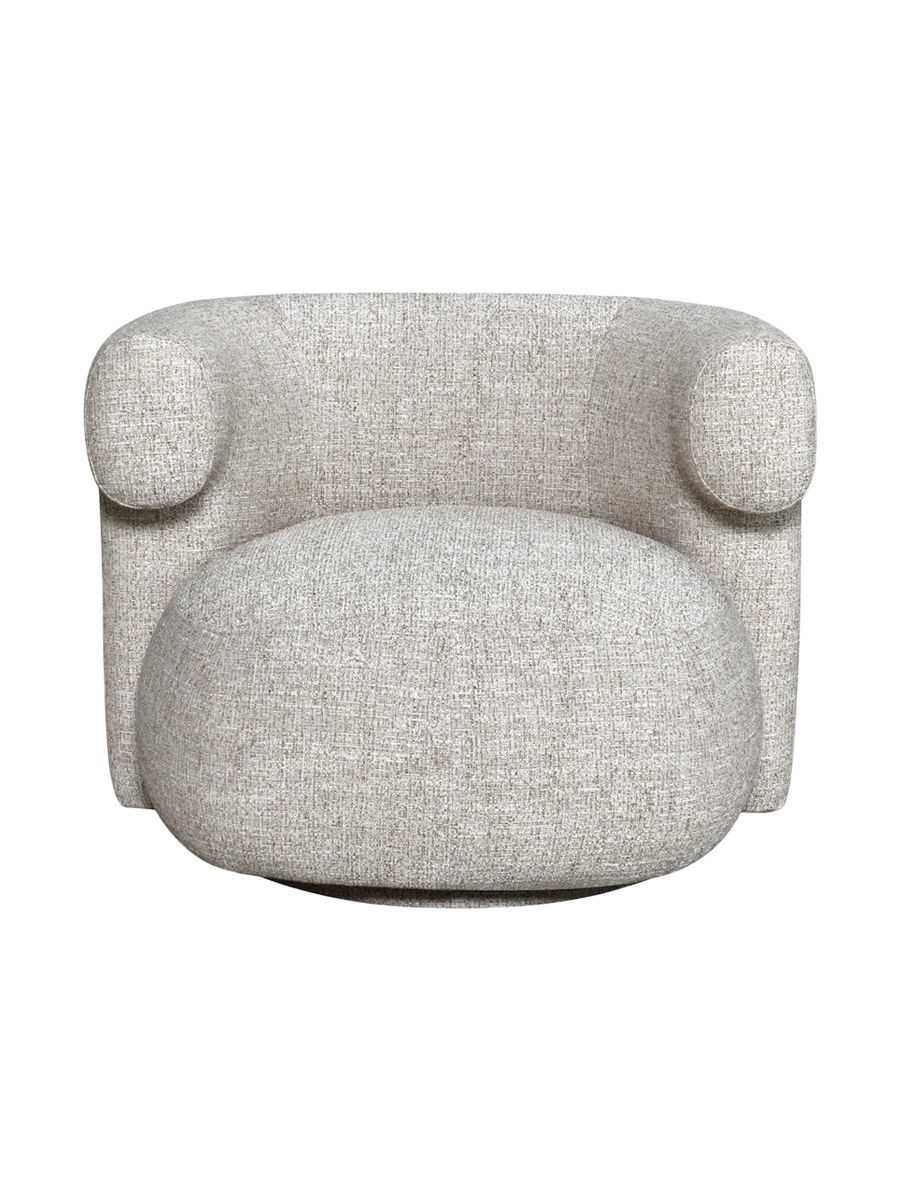 
Poltrona di design «Talley» - Tweed color crema