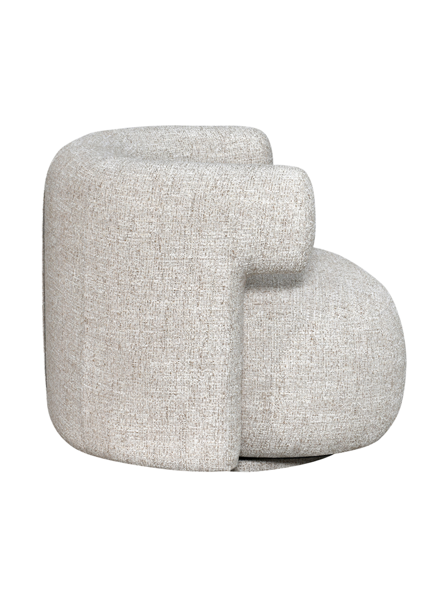 
Poltrona di design «Talley» - Tweed color crema