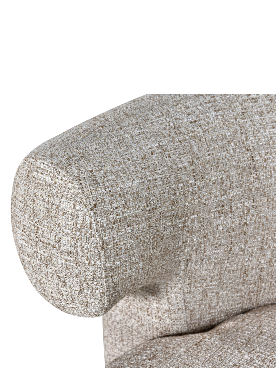 
Poltrona di design «Talley» - Tweed color crema
