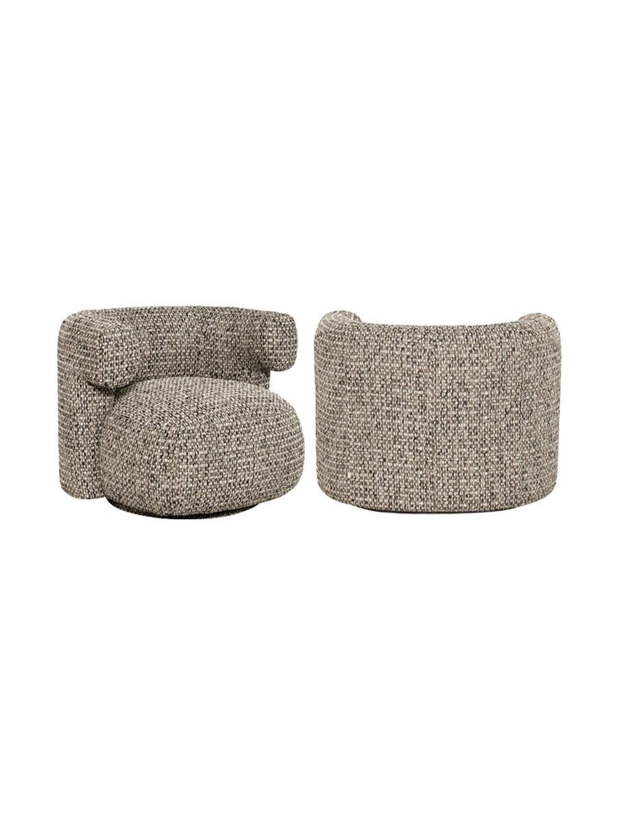 
Poltrona di design «Talley» - Ciottolato