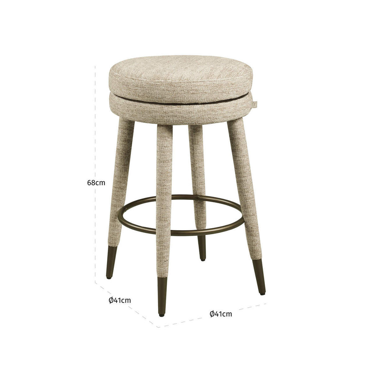 
Sgabello da bancone di design «Tenashar» - Softweave Naturale