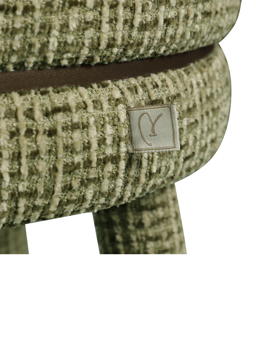 
Sgabello da bancone di design «Tenashar» - Verde Blockweave