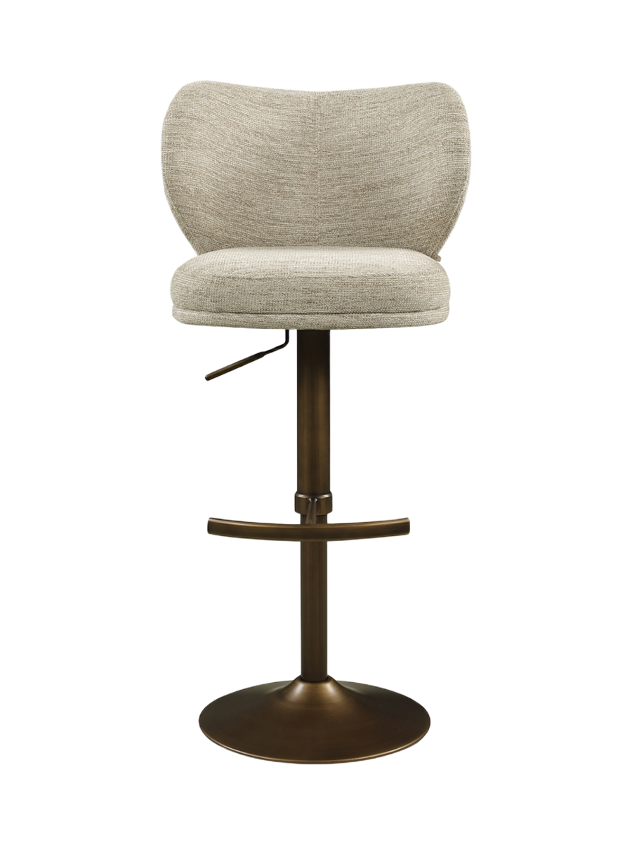 
Sgabello da bar di design „Amely“ - Softweave Naturale