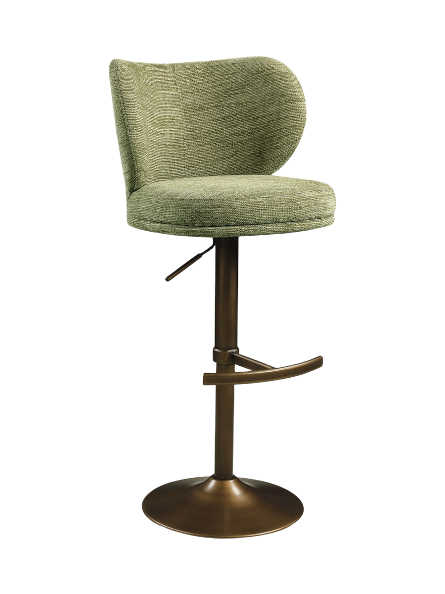 
Sgabello da bar di design „Amely“ - Pistache Softweave