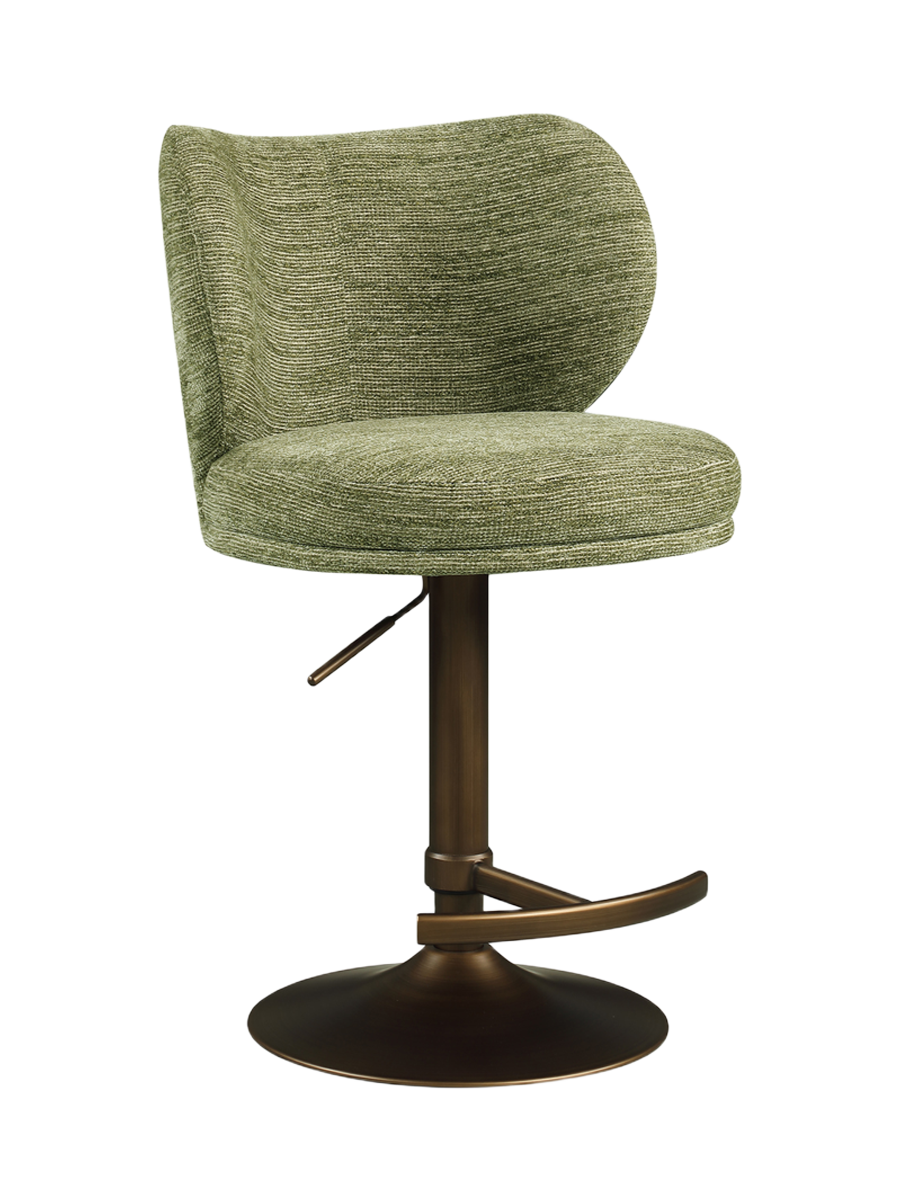 
Sgabello da bar di design „Amely“ - Pistache Softweave