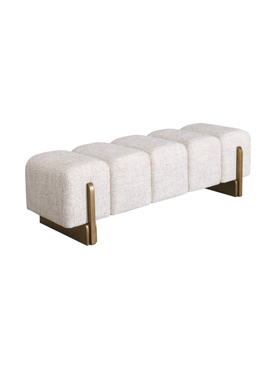 
Panca di design «Caleo» - Tweed color crema