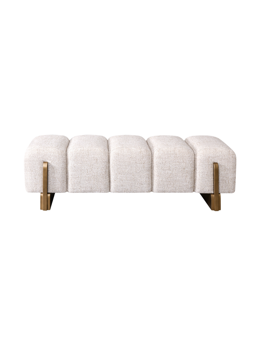 
Panca di design «Caleo» - Tweed color crema