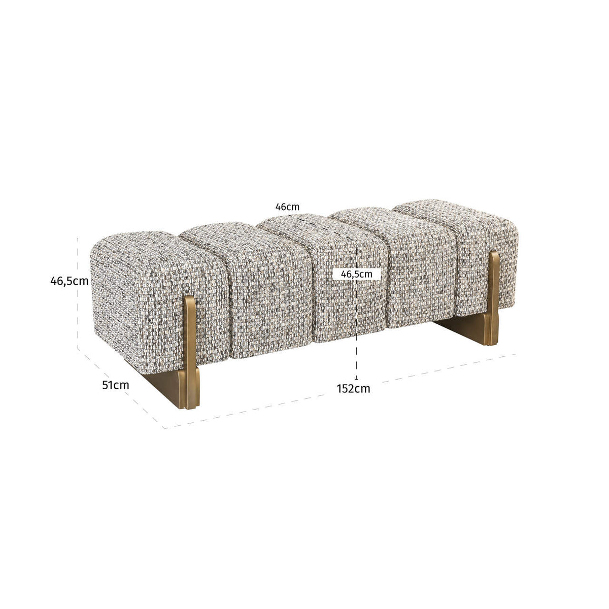 
Panca di design «Caleo» - Ciottolato
