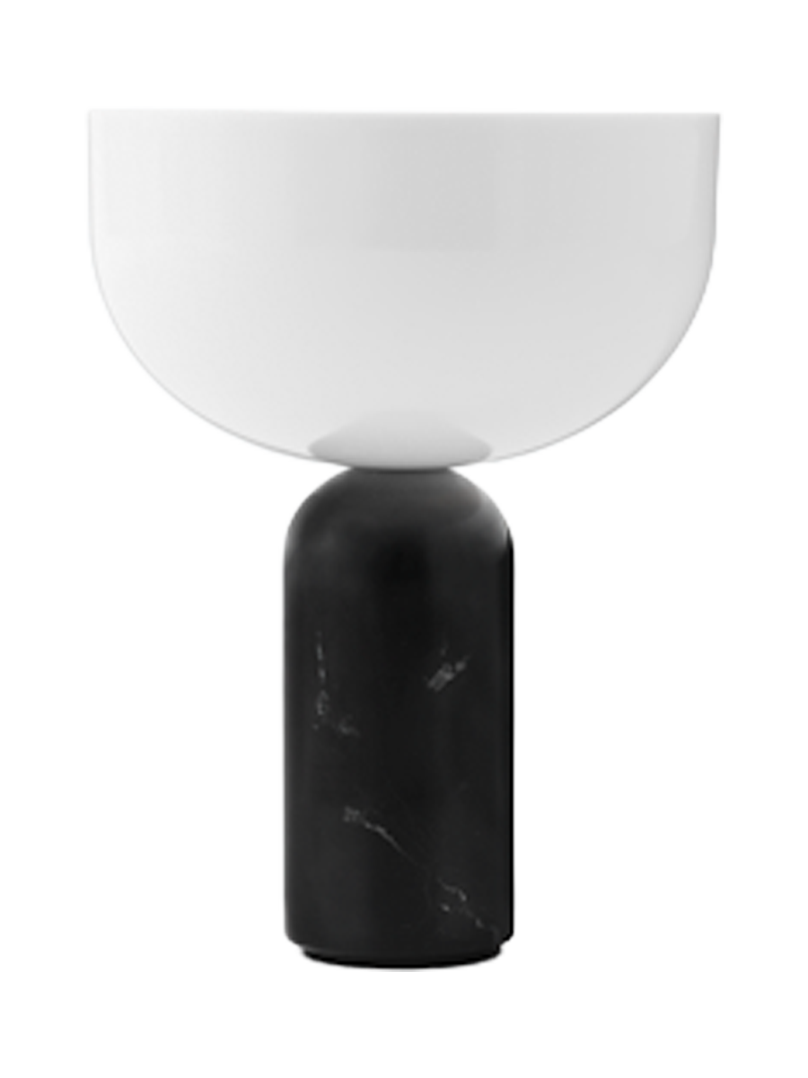 
Lampe de table LED portable et à intensité variable « Kizu » avec base en marbre noir