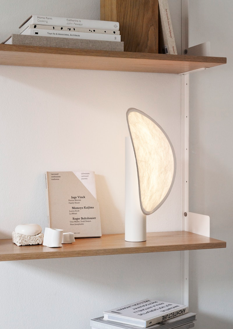 
Lampe de table LED design portable et dimmable « Tense » - Blanc / Blanc