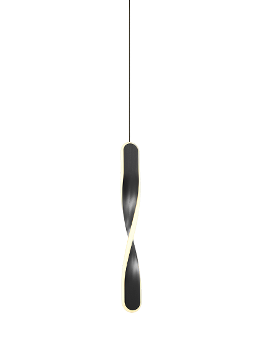 
LED designer pendant light “Twist” - Black