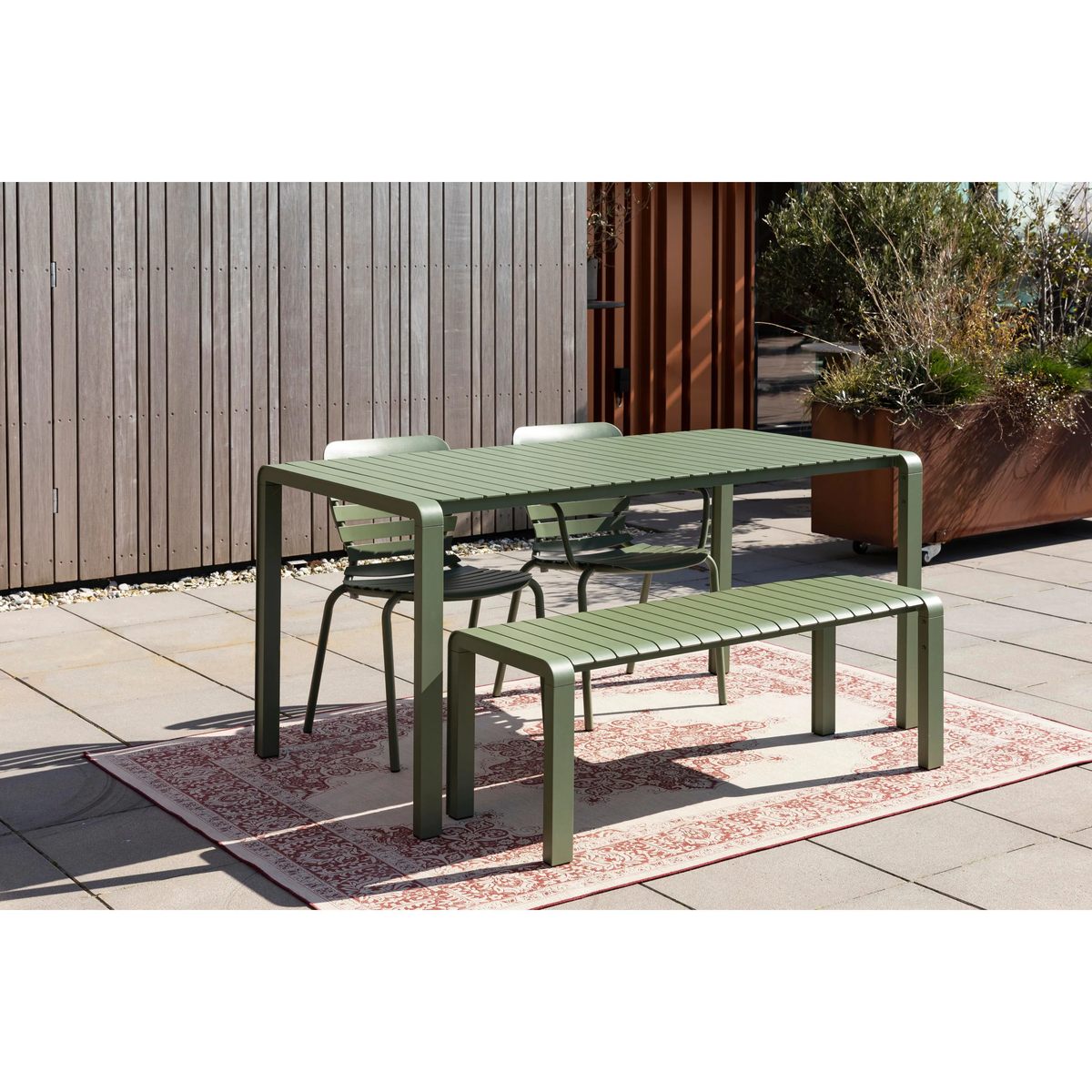 
Hochwertiger Gartentisch „Vondel“, verschiedene Grössen - Grün / 168.5 x 87.2 cm