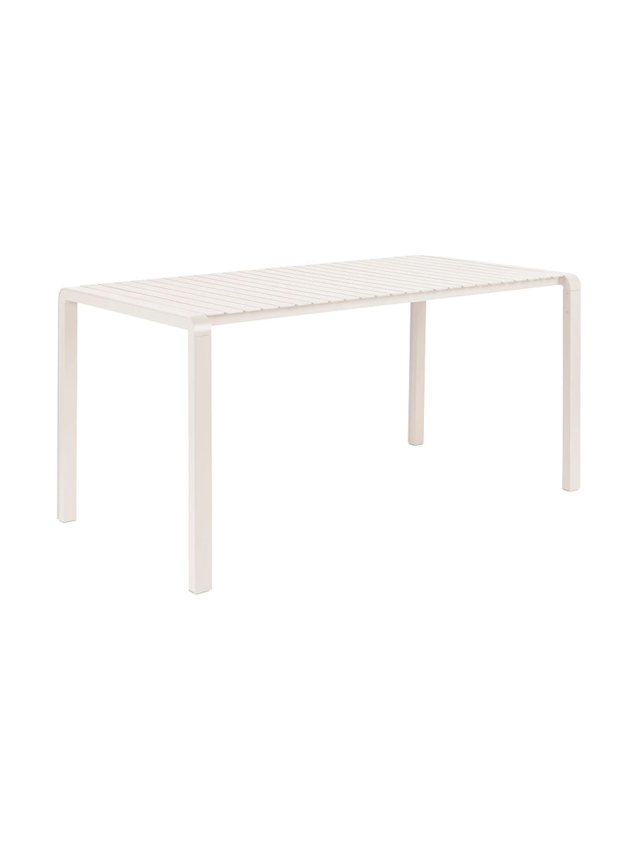 
Hochwertiger Gartentisch „Vondel“, verschiedene Grössen - Weiss / 168.5 x 87.2 cm