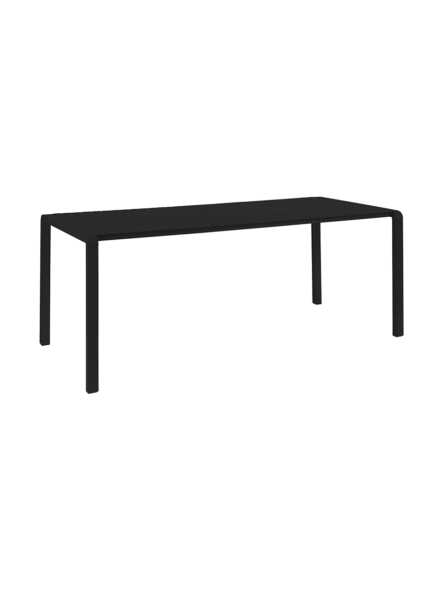 
Hochwertiger Gartentisch „Vondel“, verschiedene Grössen - Schwarz / 214 x 96.7 cm