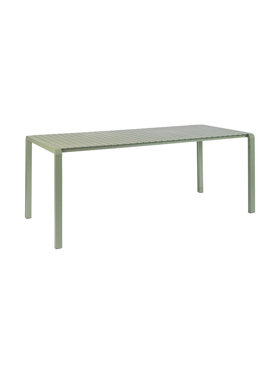 
Hochwertiger Gartentisch „Vondel“, verschiedene Grössen - Grün / 214 x 96.7 cm