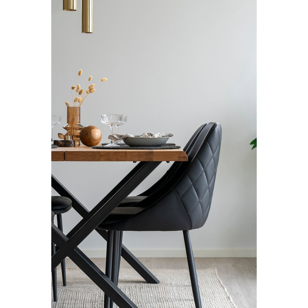 
Tavolo da pranzo in legno massello allungabile «Toulons» 140-240 x 95 cm - Rovere Naturale / Senza prolunghe