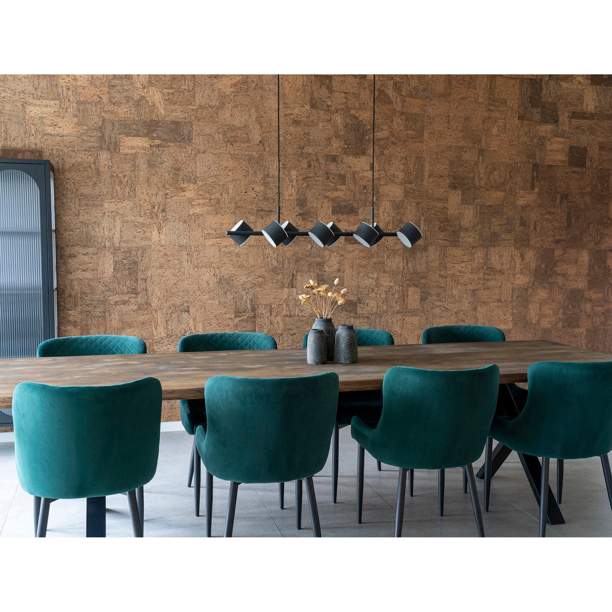 
Tavolo da pranzo in legno massello allungabile «Toulons» 300-400 x 100 cm - Rovere Marrone scuro / Senza prolunghe
