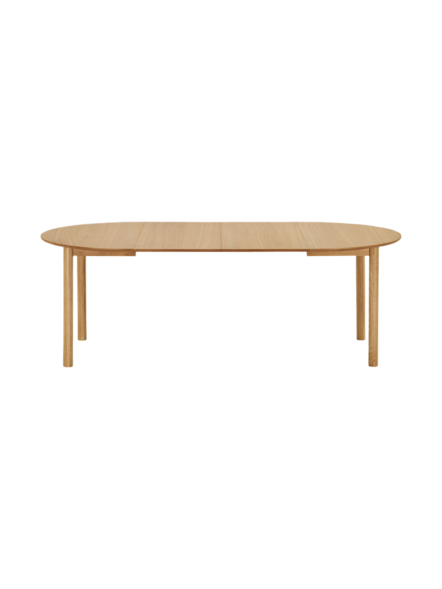 
Ausziehbarer Design Esstisch „Stella“ 120-220 x 120 cm - Eiche Natural