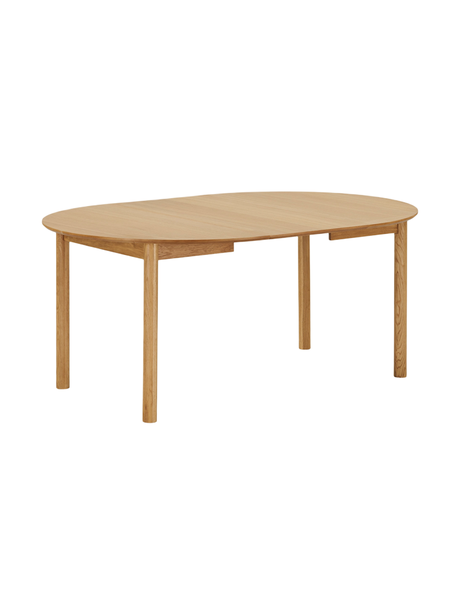 
Ausziehbarer Design Esstisch „Stella“ 120-220 x 120 cm - Eiche Natural