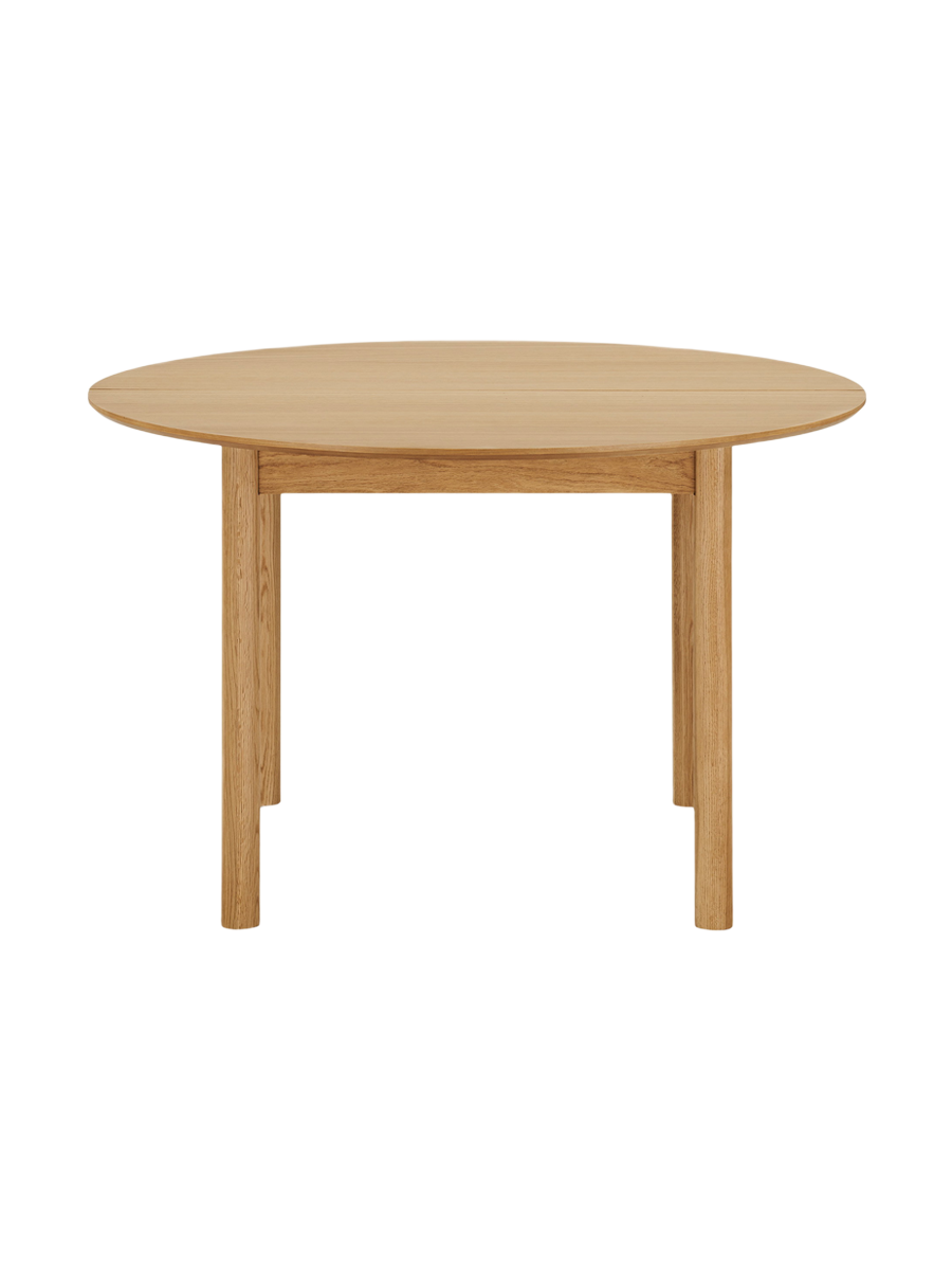 
Ausziehbarer Design Esstisch „Stella“ 120-220 x 120 cm - Eiche Natural