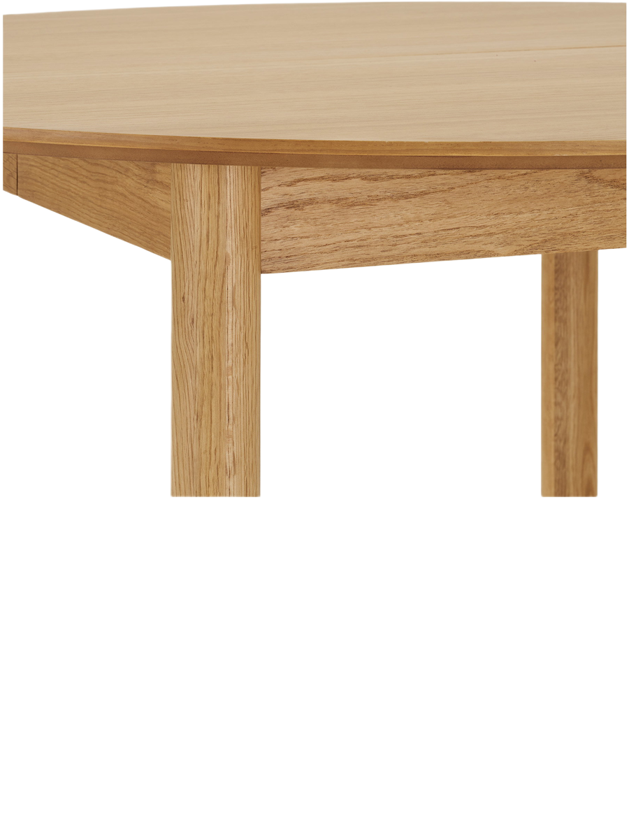 
Ausziehbarer Design Esstisch „Stella“ 120-220 x 120 cm - Eiche Natural