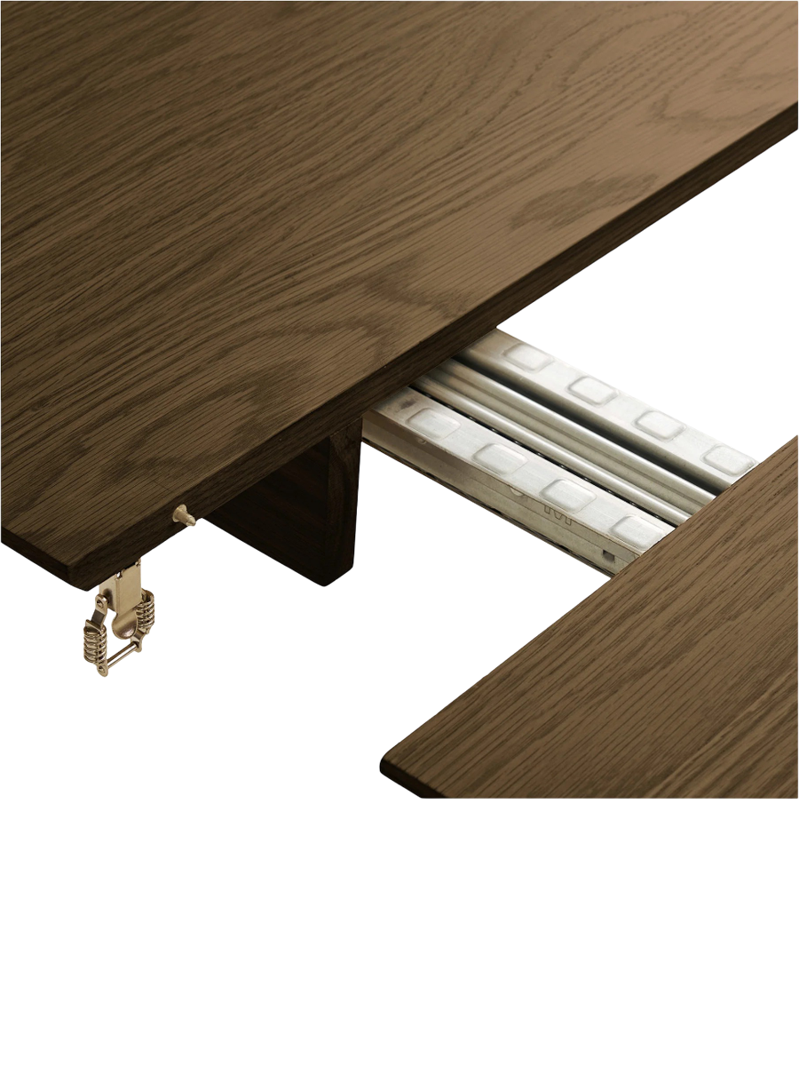
Table à manger design extensible « Stella » 200-300 x 100 cm - Chêne brun foncé