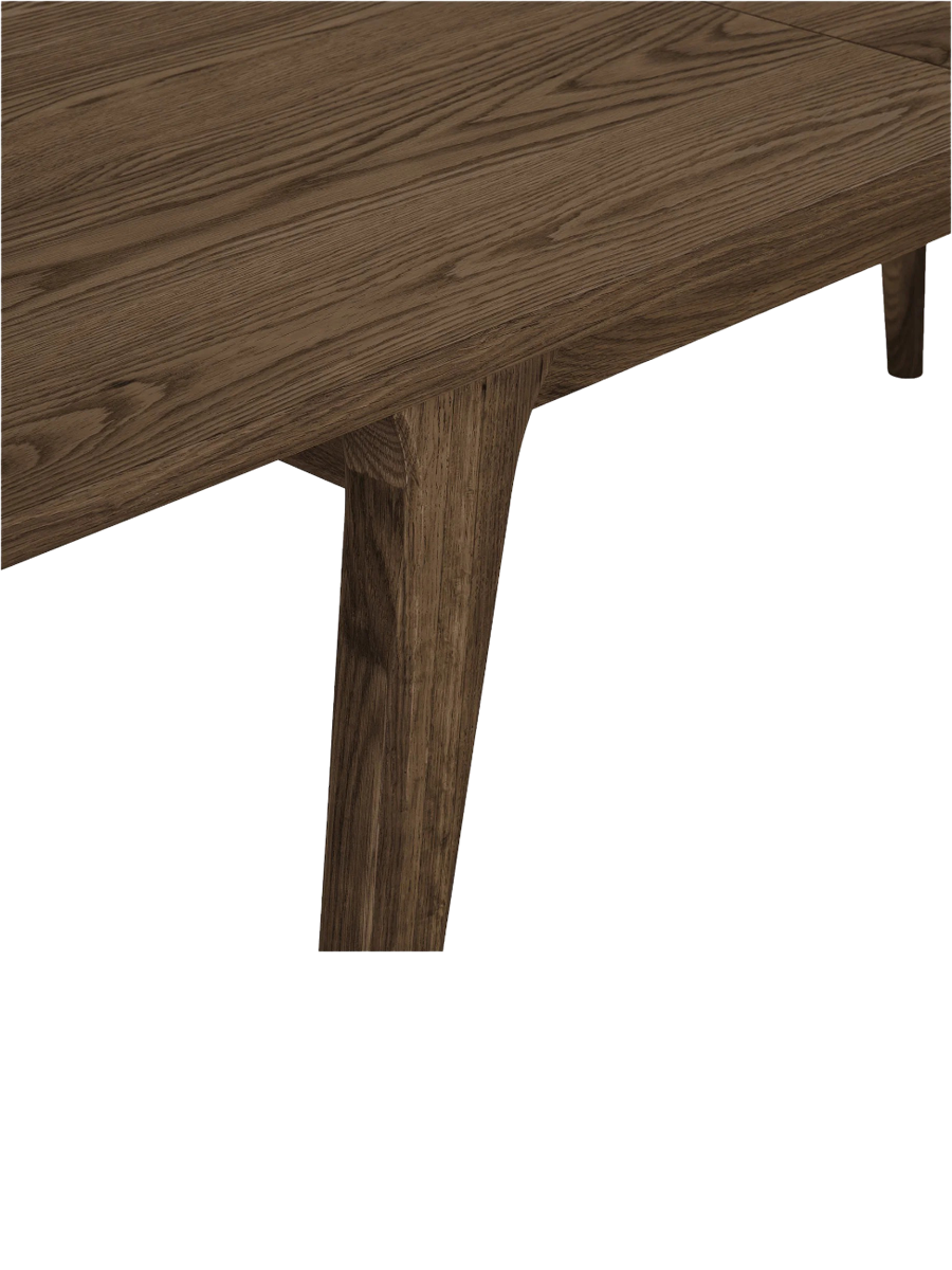 
Grande table à manger design extensible « Darwin » 240-340 x 100 cm - Chêne brun foncé