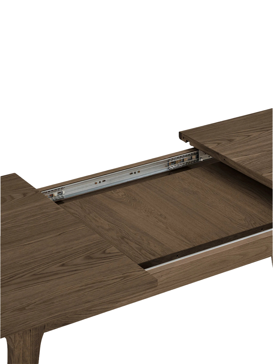 
Grande table à manger design extensible « Darwin » 240-340 x 100 cm - Chêne brun foncé