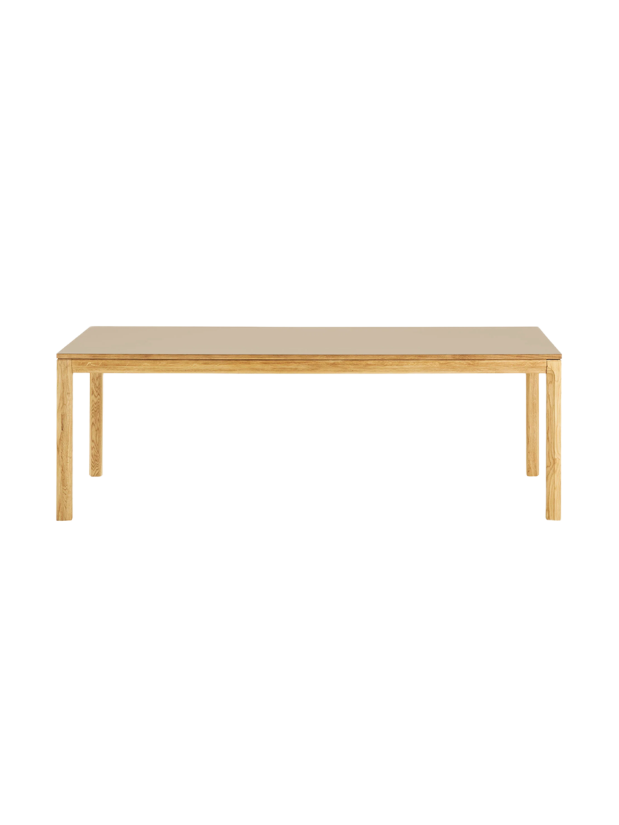 
Table à manger design extensible « Delphi » 100 x 220-320 cm - Sable
