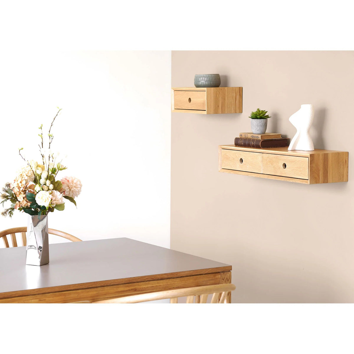 
Table à manger design extensible « Delphi » 100 x 220-320 cm - Sable